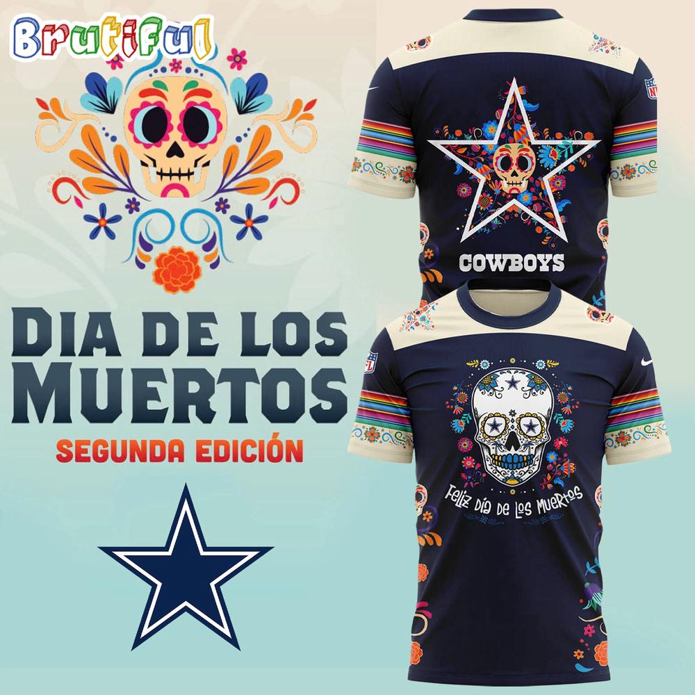 Dallas Cowboys Dia De Los Muertos T Shirt