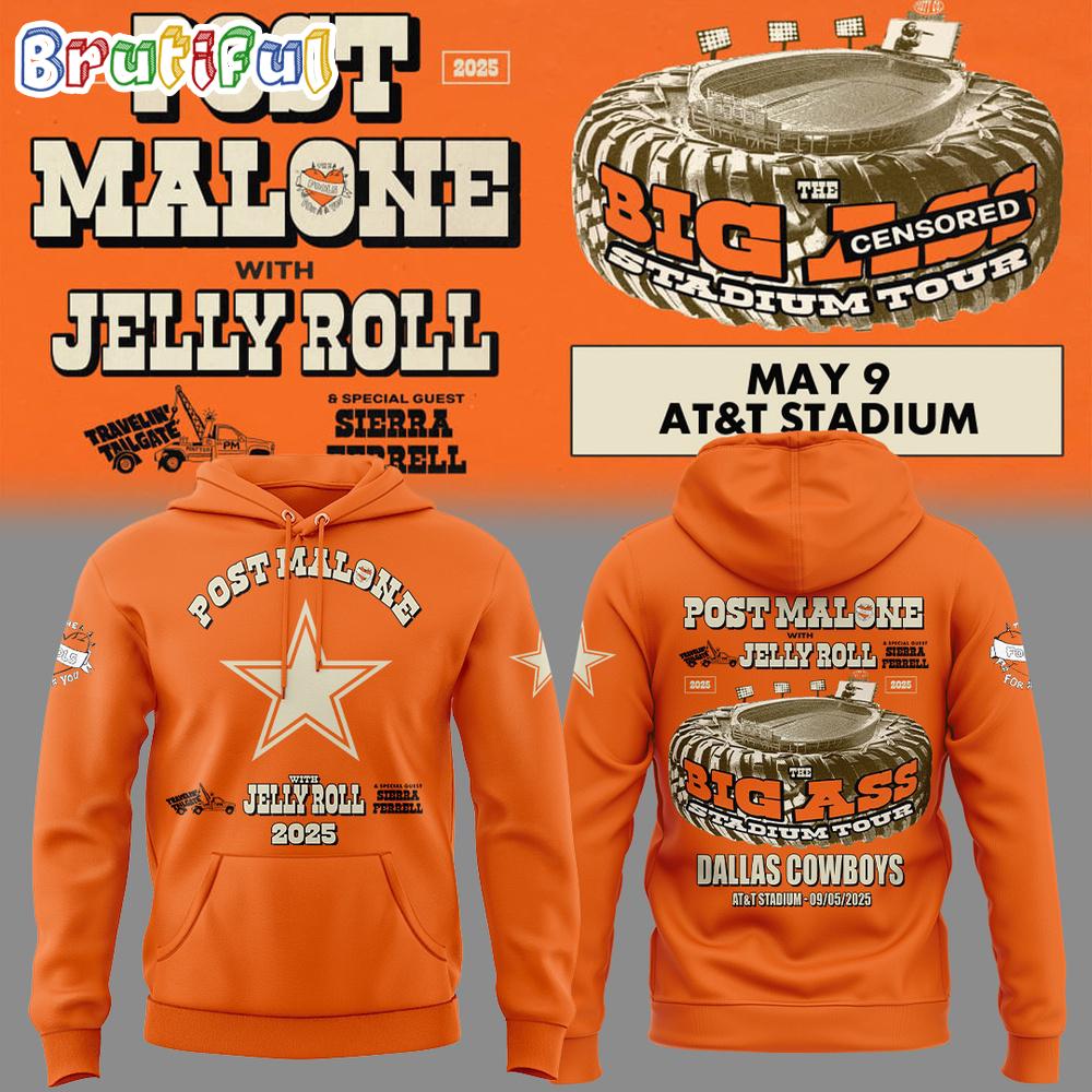 Dallas Cowboys Post Malone With Jelly Roll 2025 Hoodie