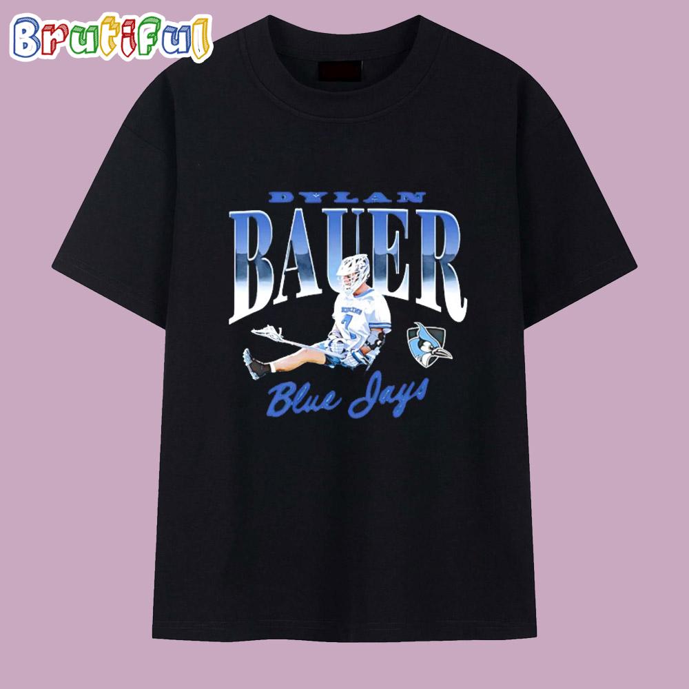 Dylan Bauer Blue Jays Johns Hopkins Lacrosse Illustrated T Shirt