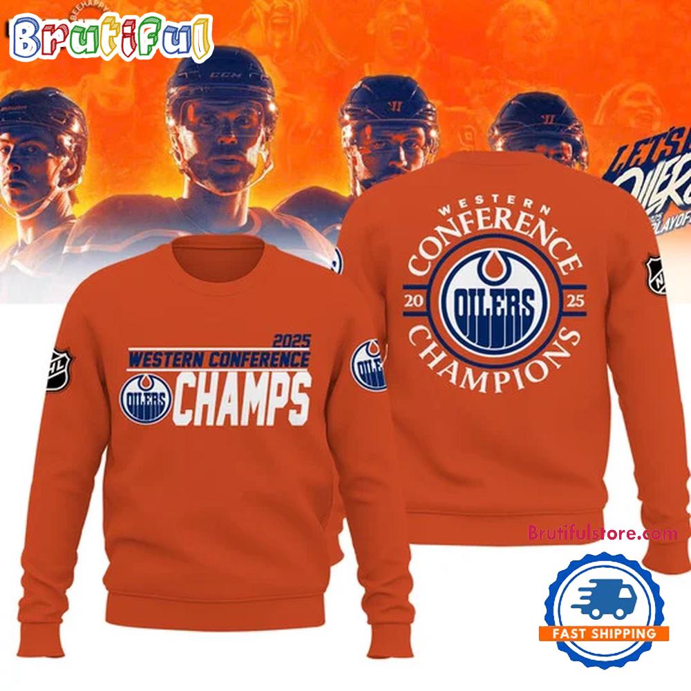Edmonton Oilers 2025 Western Conference Champions Limited Edition Sweatshirt