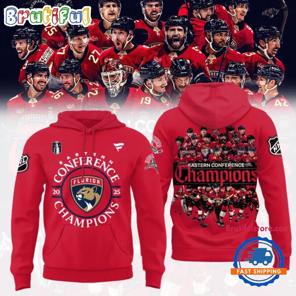 FLORIDA PANTHERS 2025 Eastern Conference Champions Hoodie Shirt