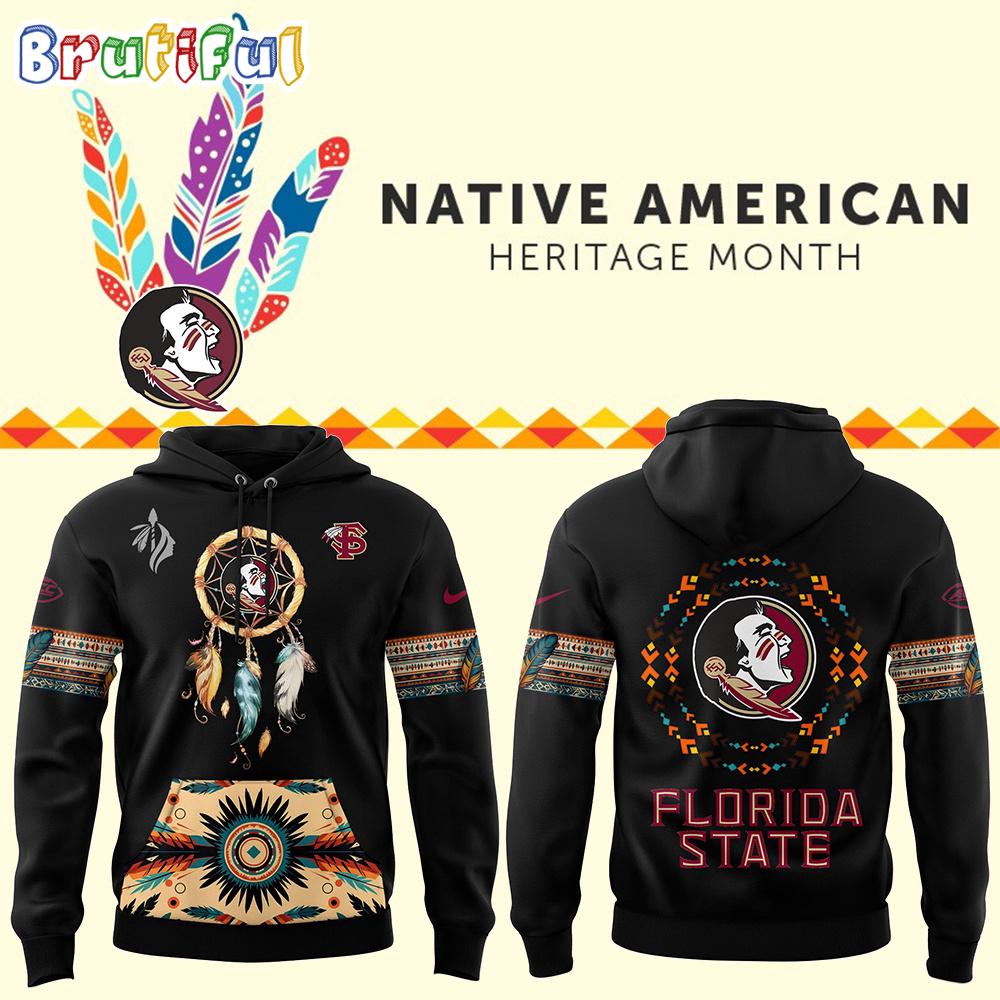 Florida State Seminoles Native American Heritage Black Hoodie