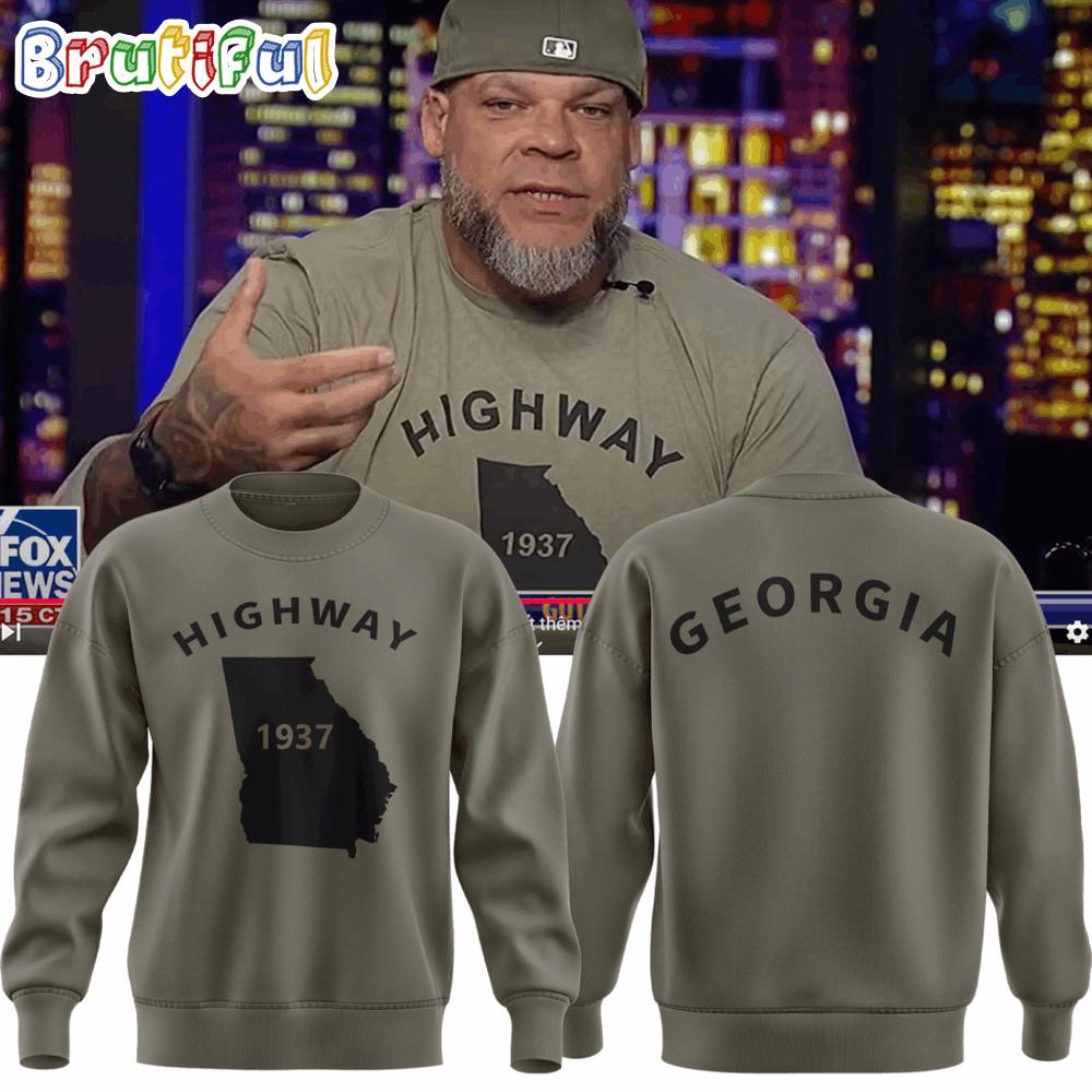 Georgia Bulldogs Football Tyrus Highway 1937 Georgia 2025 Sweatshirt