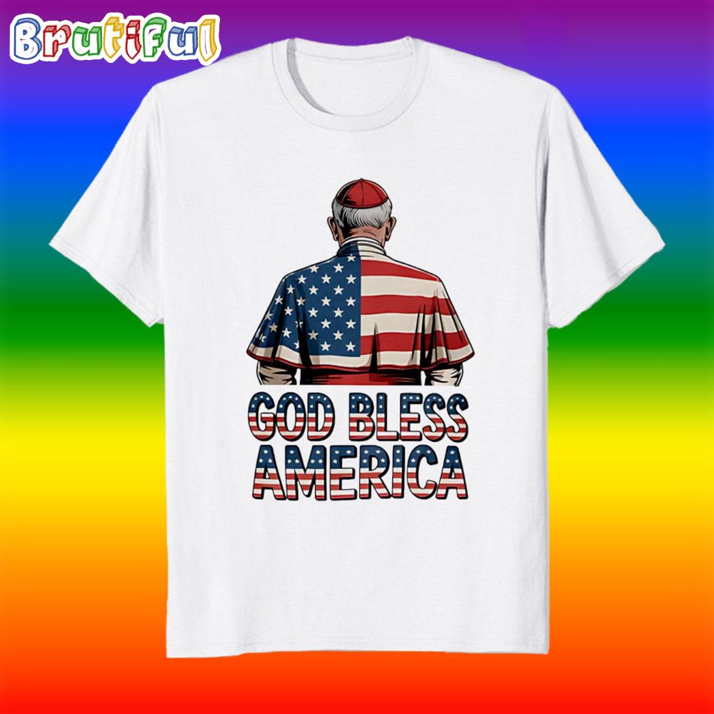 God Bless America Pope Leo XIV Robert Prevost T Shirt
