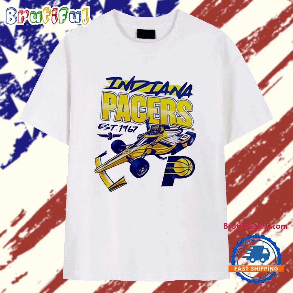 Indiana Pacers basketball racing est 1967 T Shirt