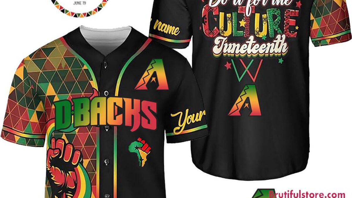 Juneteenth Day x Arizona Diamond Backs 2025 Baseball Jersey Shirt