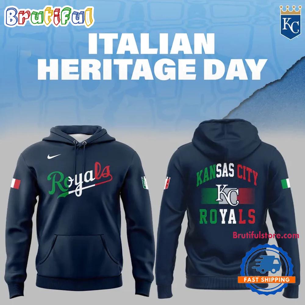 Kansas City Royals 2025 Italian Heritage Celebration Hoodie