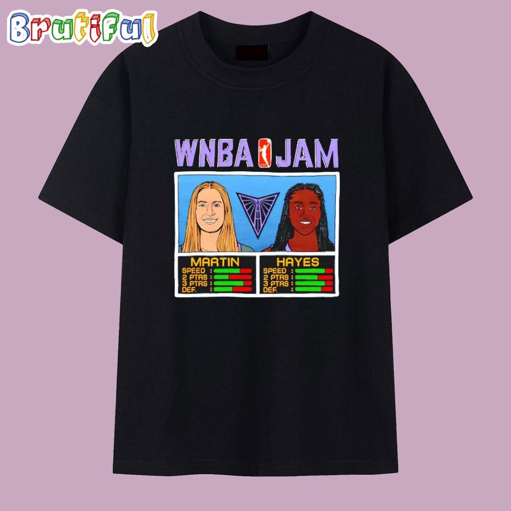 Kate Martin And Tiffany Hayes WNBA Jam Golden State Valkyrie 2025 T Shirt