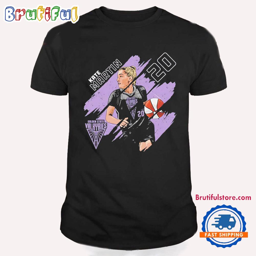 Kate Martin Golden State Valkyries Stripes Retro T Shirt