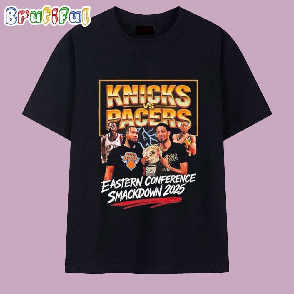 Knicks Vs Pacers Eastern Conference Smackdown 2025 T Shirt
