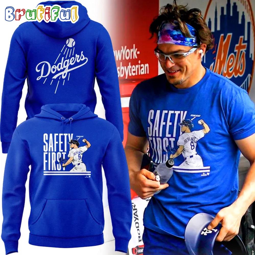 Los Angeles Dodgers Special Edition Safety First 2025 Hoodie
