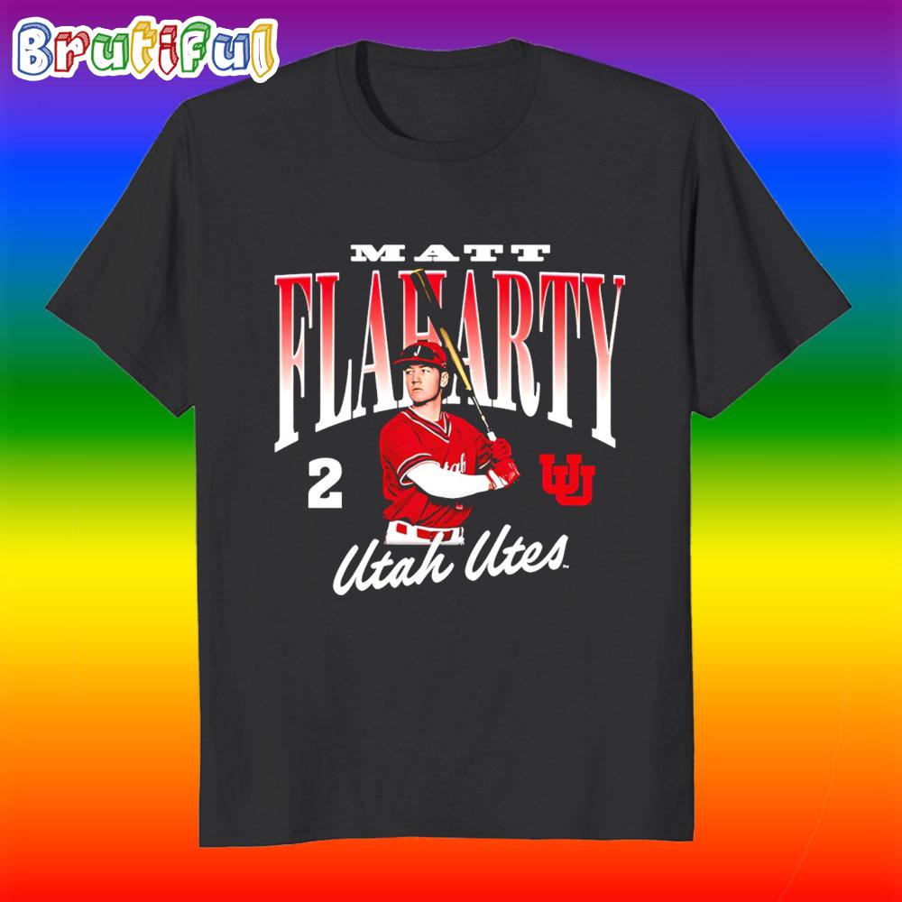 Matt Flaharty Utah Utes Baseball Illustrated T Shirt