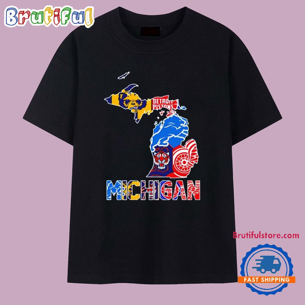 Michigan Sports State logo 2025 T Shirt