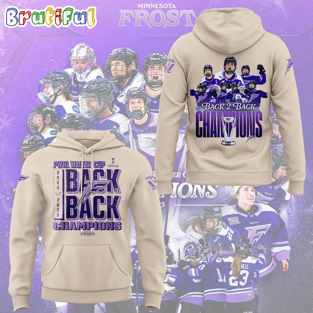 Minnesota Frost PWHL Walter Cup Champions 2025 Limited Edition Hoodie