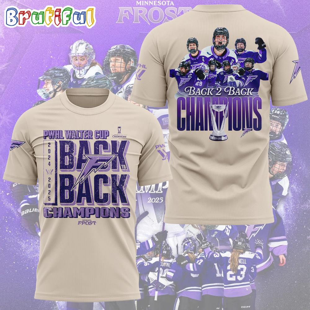Minnesota Frost PWHL Walter Cup Champions 2025 Limited Edition T Shirt