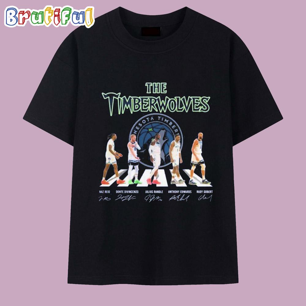 Minnesota Timberwolves 2025 Basketball Signature T Shirt