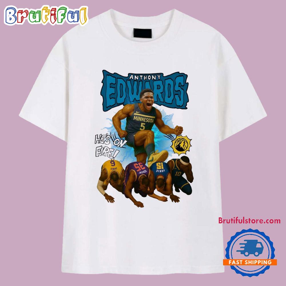 Minnesota Timberwolves Anthony Edwards #5 2025 Unisex T Shirt