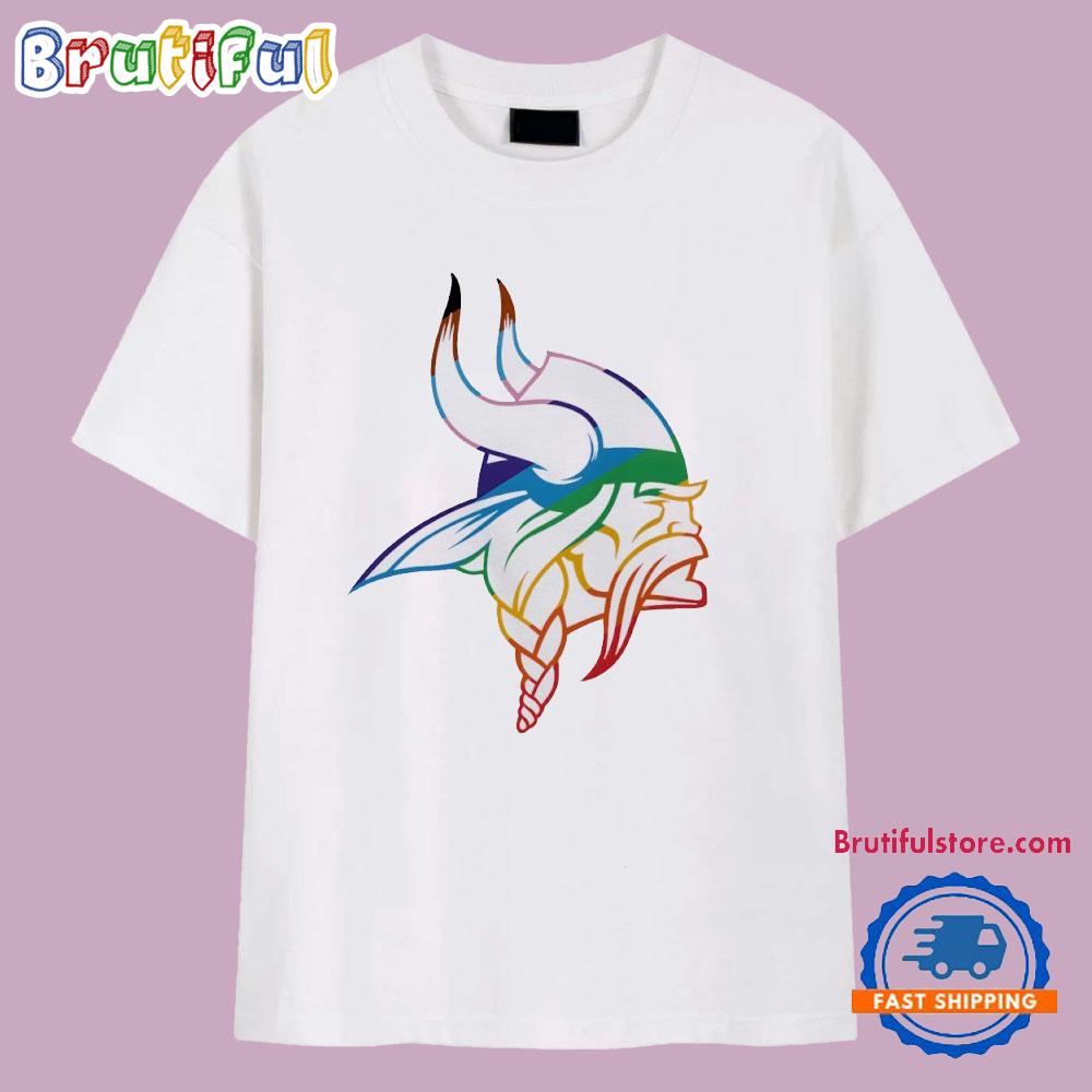 Minnesota Vikings Pride Logo 2025 T Shirt