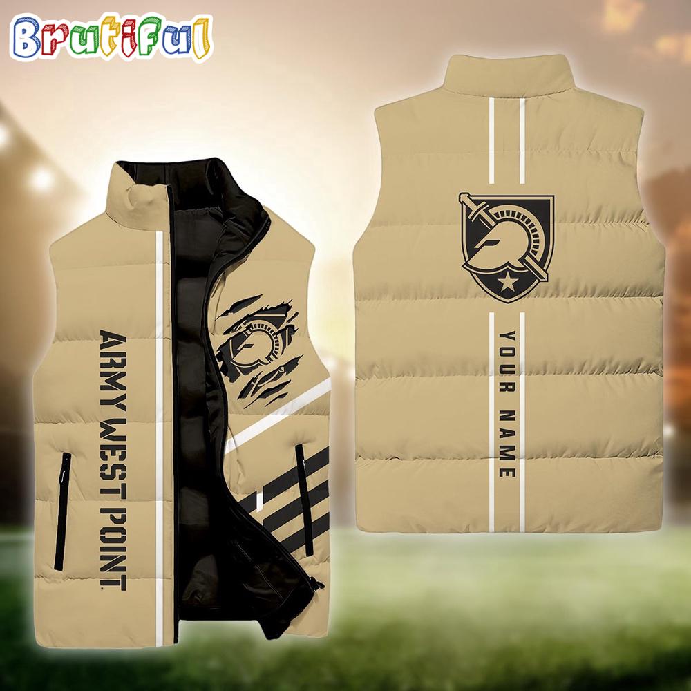 NCAA Army Black Knights Sport Team Personalized Sleeveless Down Puffer Jacket