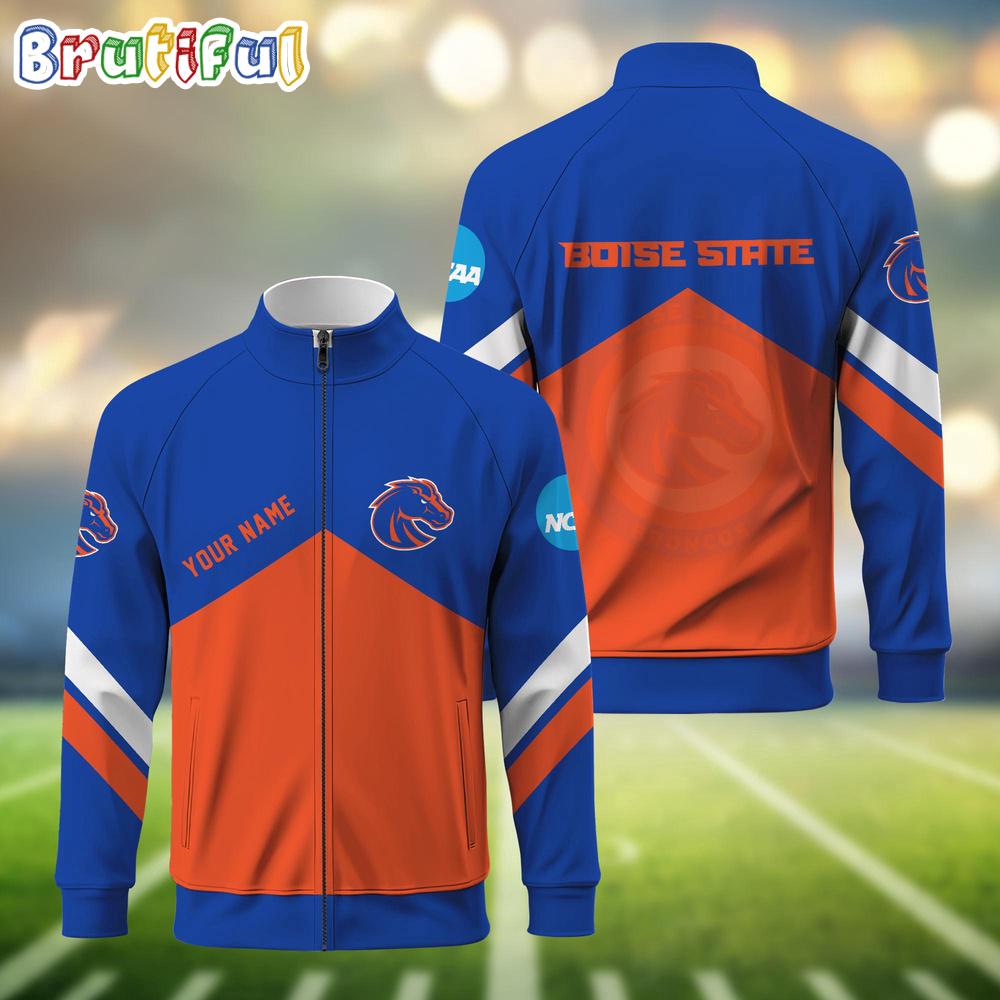NCAA Auburn Tigers Sport Logo Team Personalized Standing Neck Zipper Jacket
