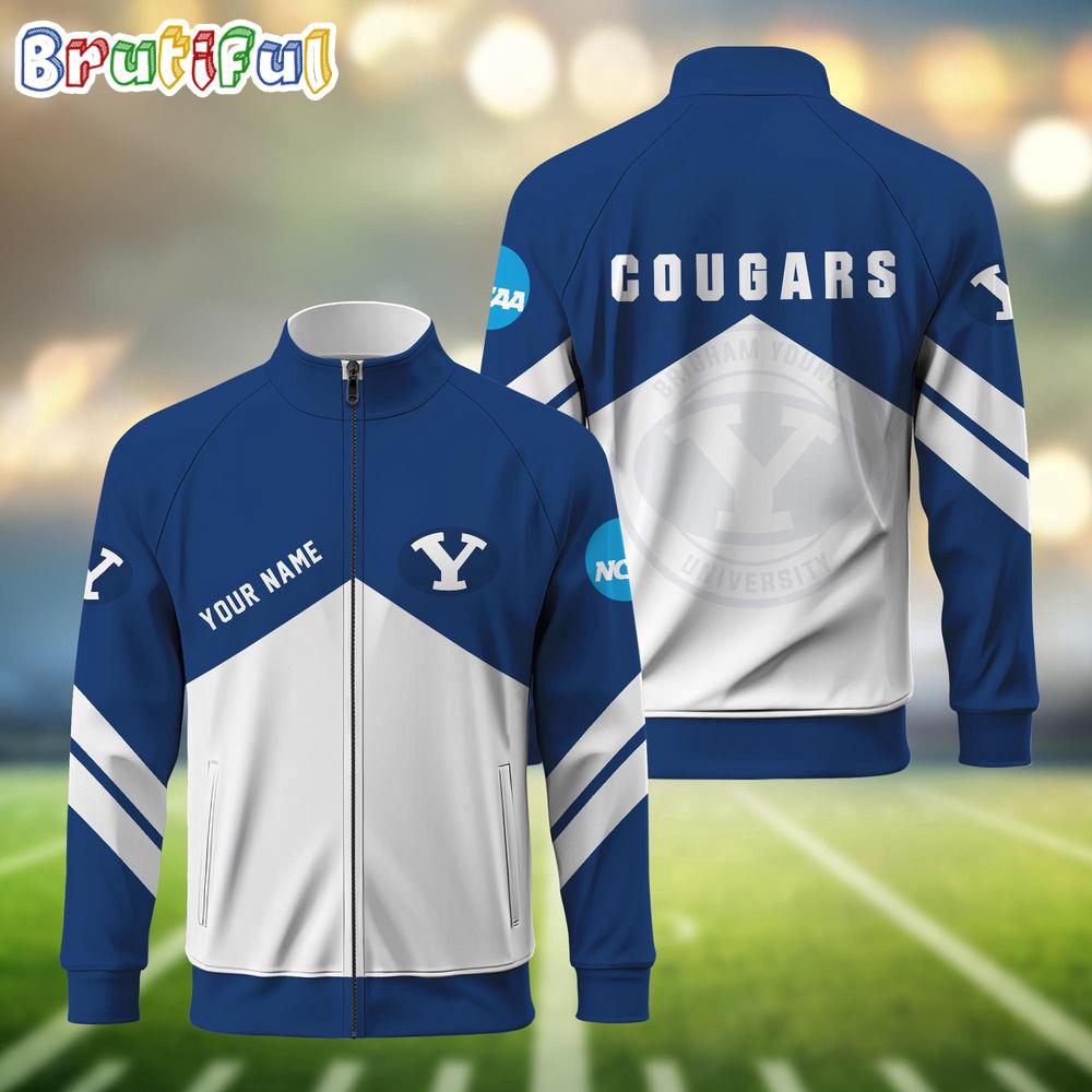 NCAA Boise State Broncos Sport Logo Team Personalized Standing Neck Zipper Jacket