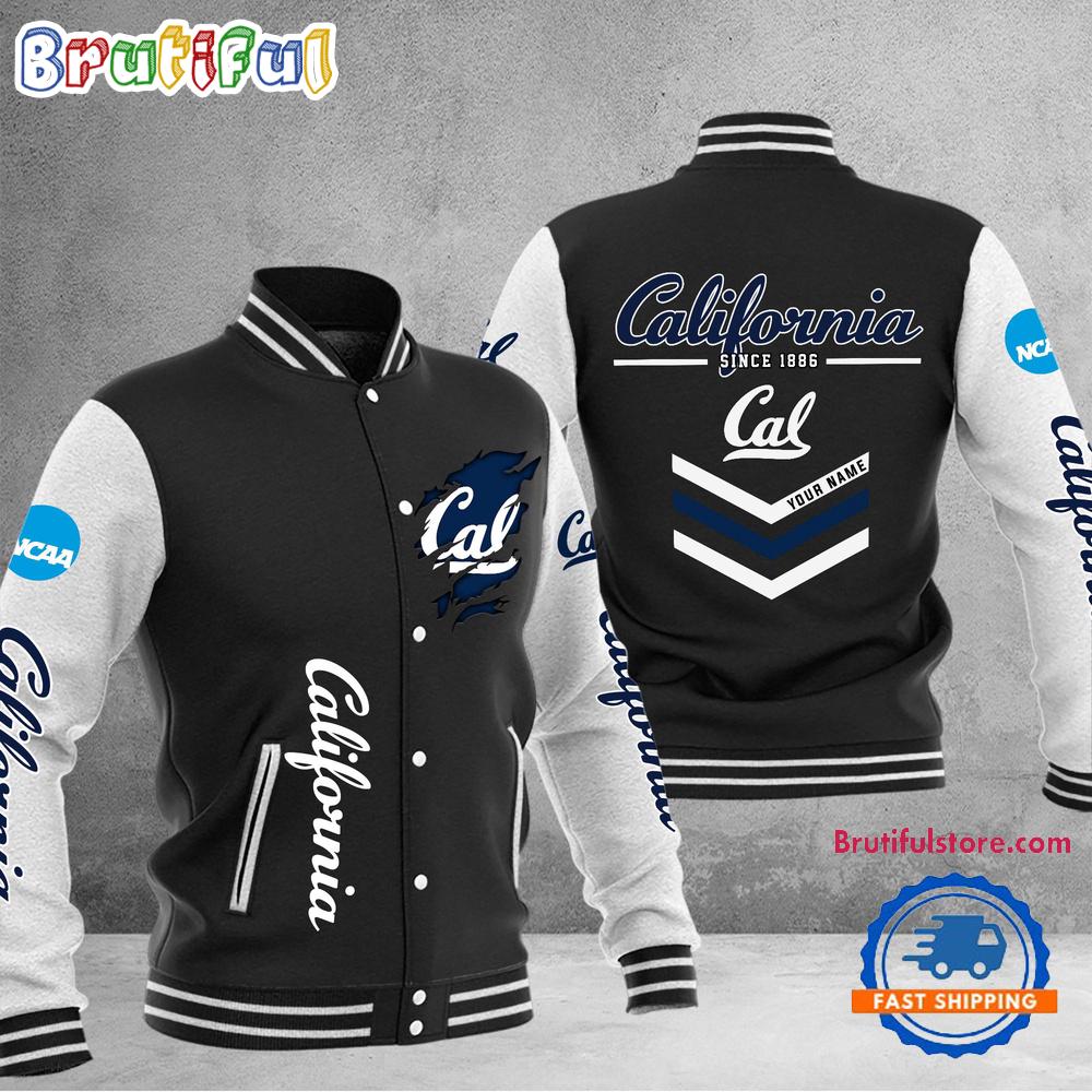 NCAA California Golden Bears Personalized Sporty Varsity Baseball Jacket