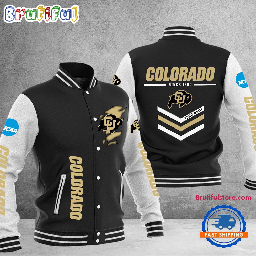 NCAA Colorado Buffaloes Personalized Sporty Varsity Baseball Jacket