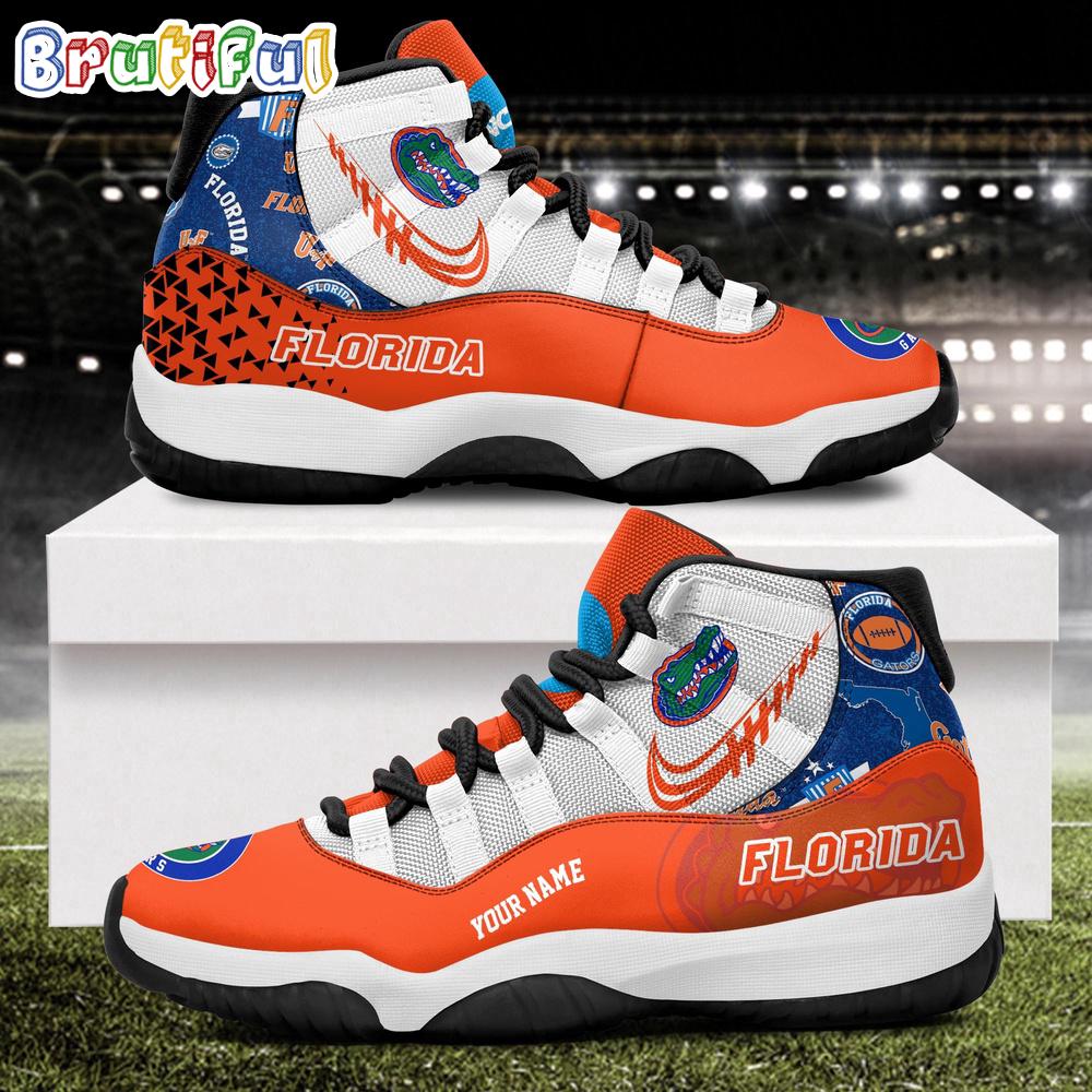 NCAA Florida Gators Sport Logo Team Personalized Air Jordan 11 Shoes