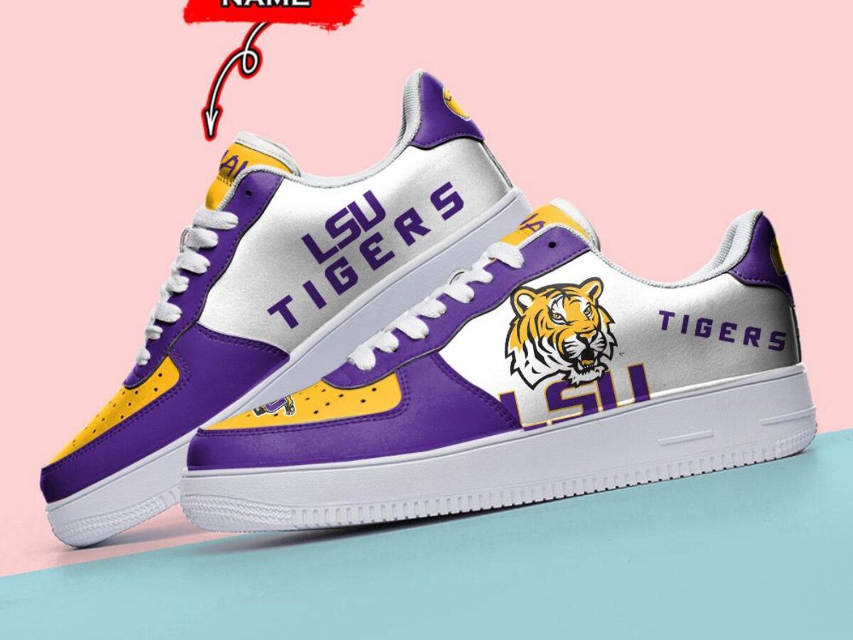 NCAA LSU Tigers Sporty Air Force 1 Shoes Sneaker