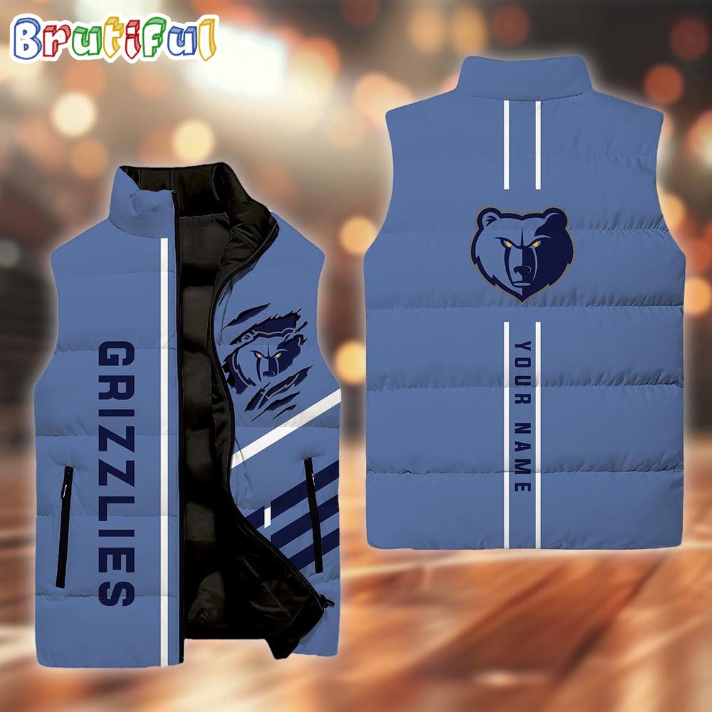 NCAA Memphis Grizzlies Sport Team Personalized Sleeveless Down Puffer Jacket