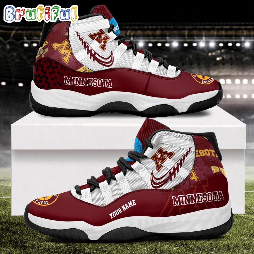 NCAA Minnesota Golden Gophers Sport Logo Team Personalized Air Jordan 11 Shoes