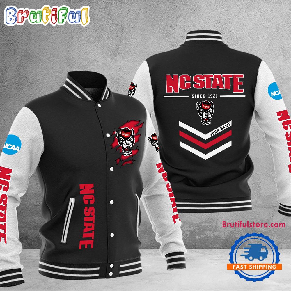 NCAA NC State Wolfpack Personalized Sporty Varsity Baseball Jacket