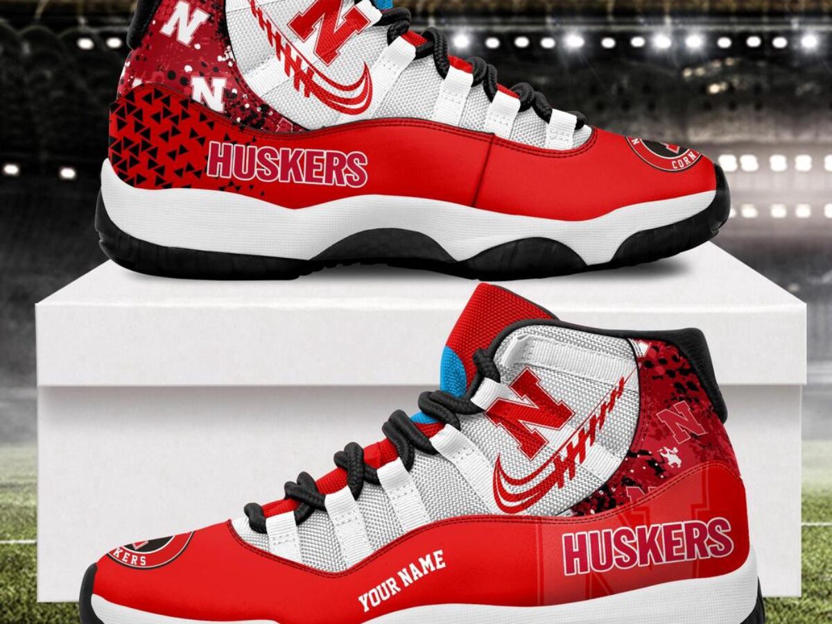 NCAA Nebraska Cornhuskers Sport Logo Team Personalized Air Jordan