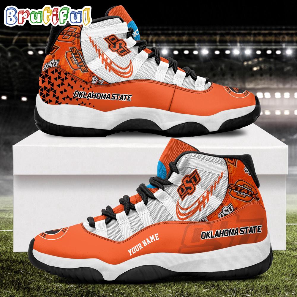 NCAA Oklahoma State Cowboys Sport Logo Team Personalized Air Jordan 11 Shoes