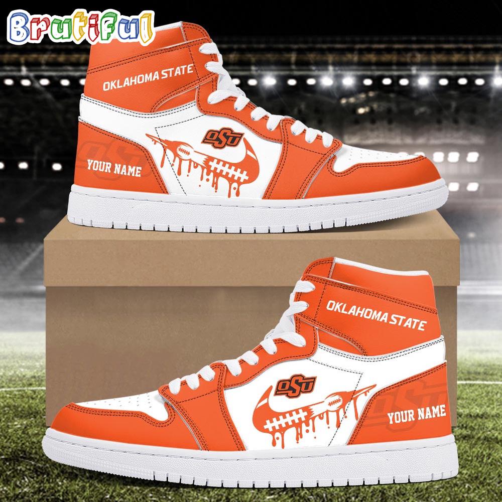 NCAA Oklahoma State Cowboys Sport Team Personalized Air Jordan 1 Hightop Shoes