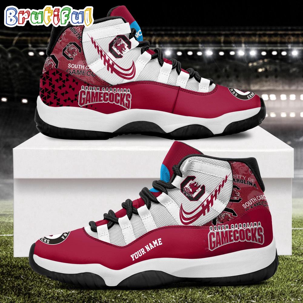 NCAA South Carolina Gamecocks Sport Logo Team Personalized Air Jordan 11 Shoes