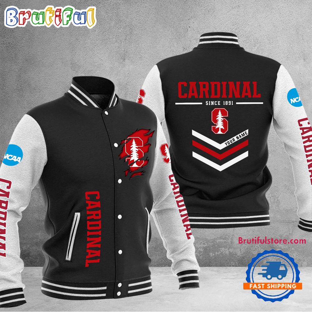 NCAA Stanford Cardinal Personalized Sporty Varsity Baseball Jacket