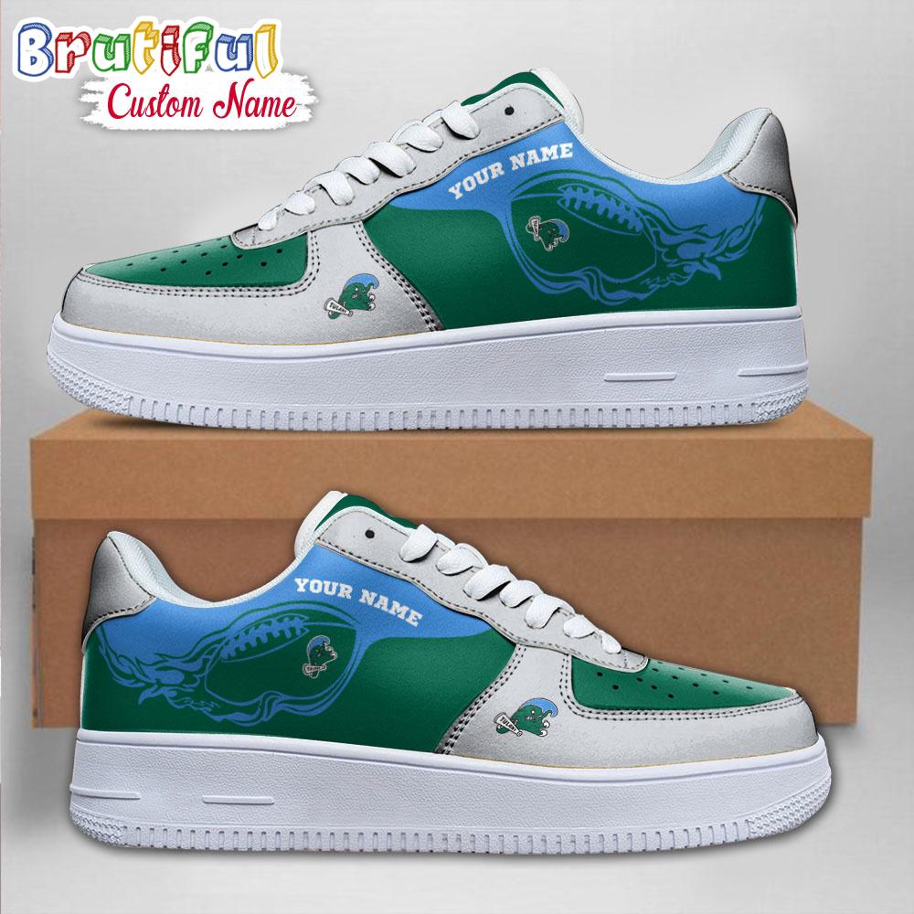 NCAA Tulane Green Wave Sporty Air Force 1 Shoes Sneaker