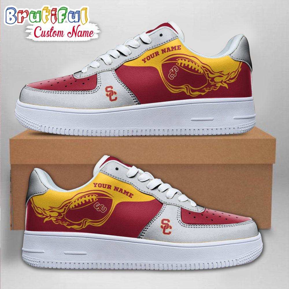 NCAA USC Trojans Sporty Air Force 1 Shoes Sneaker