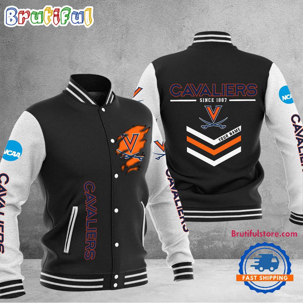 NCAA Virginia Cavaliers Personalized Sporty Varsity Baseball Jacket