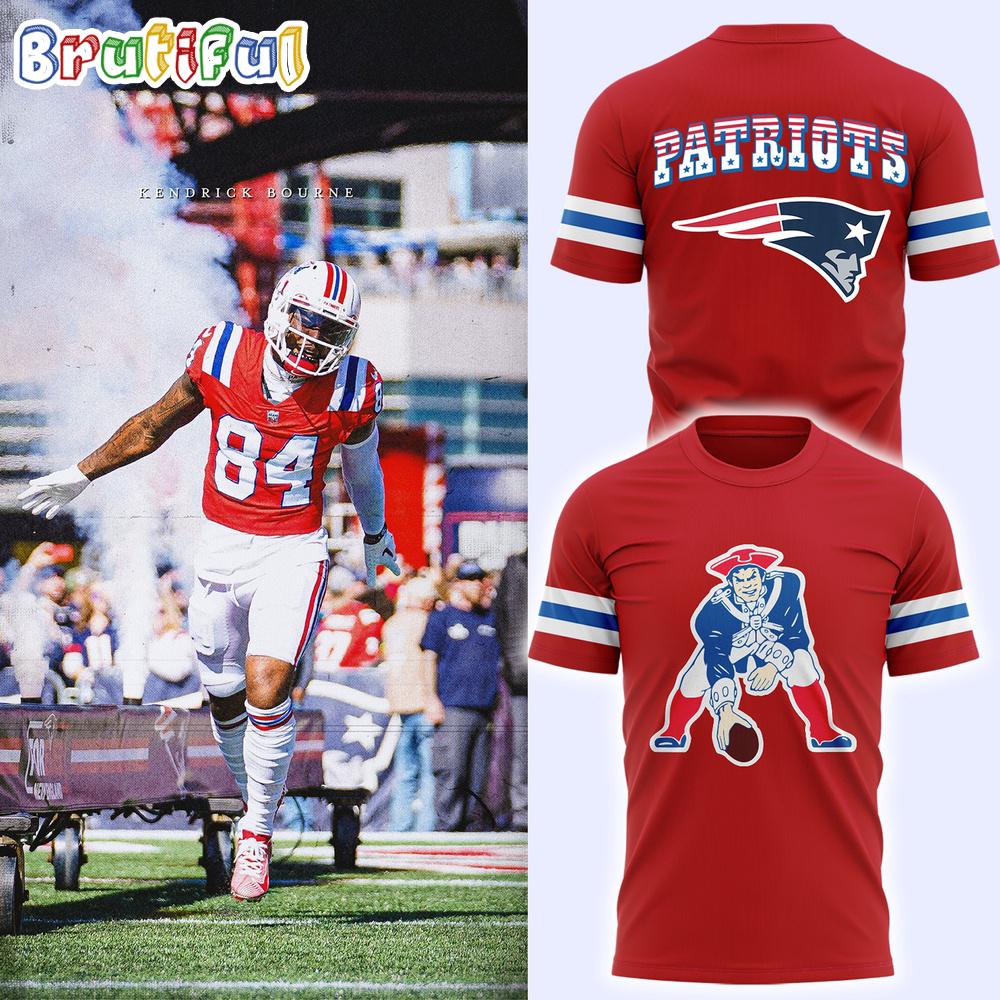 New England Patriots Throwback Rewind Club T Shirt