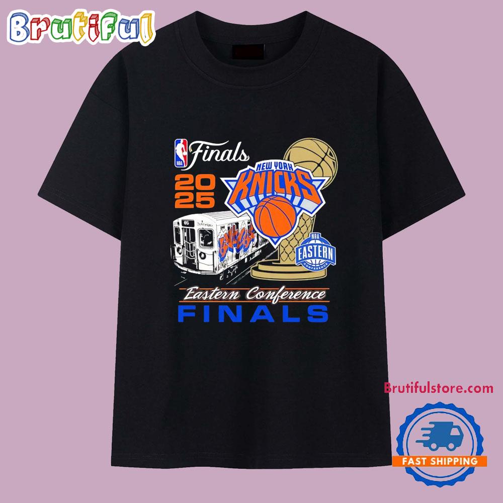 New York Knicks 2025 NBA Eastern Conference Finals Train T Shirt