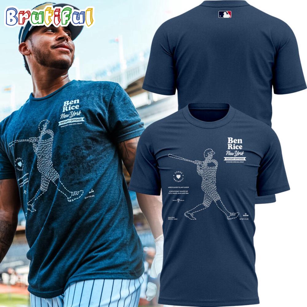 New York Yankees Ben Rice Instant Offense 3D Printed Shirt