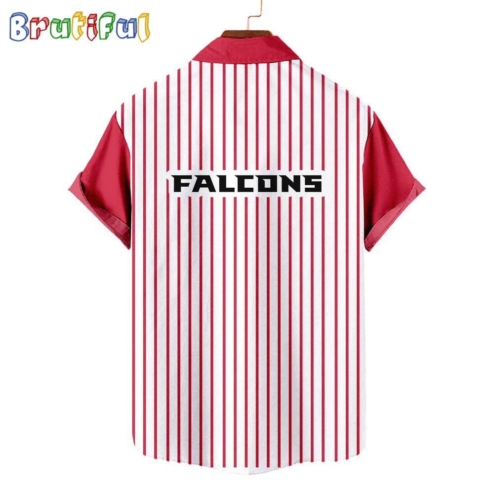 NFL Atlanta Falcons Classic Retro Mascot Line Summer Beach Hawaiian Shirt