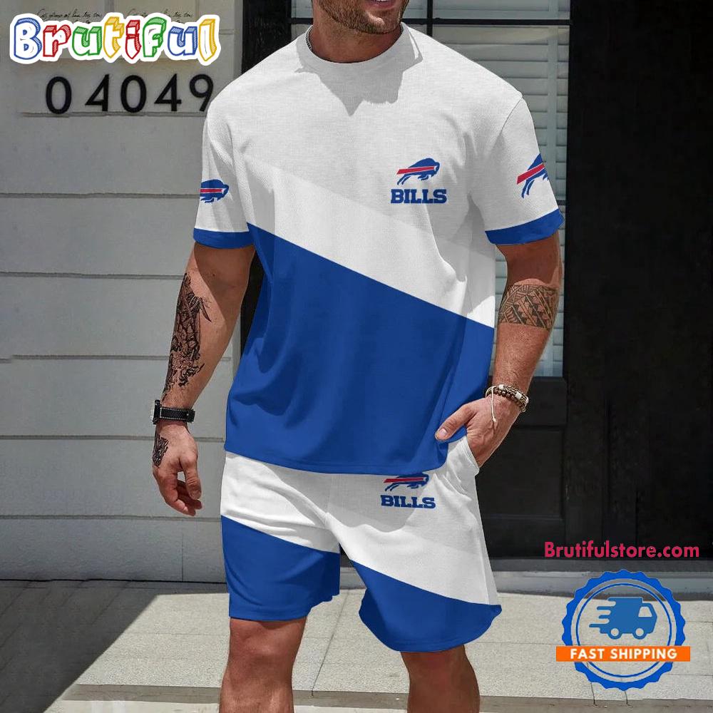 NFL Buffalo Bills Football T Shirt And Shorts Set