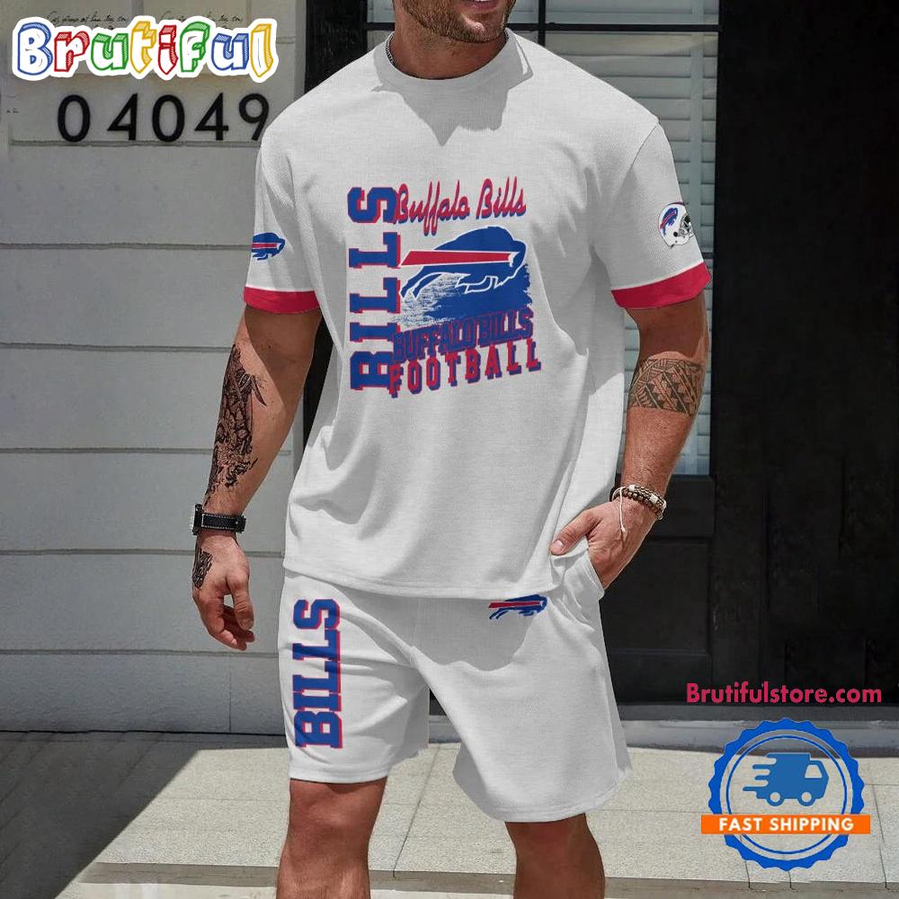 NFL Buffalo Bills Hot Summer T Shirt And Shorts Set
