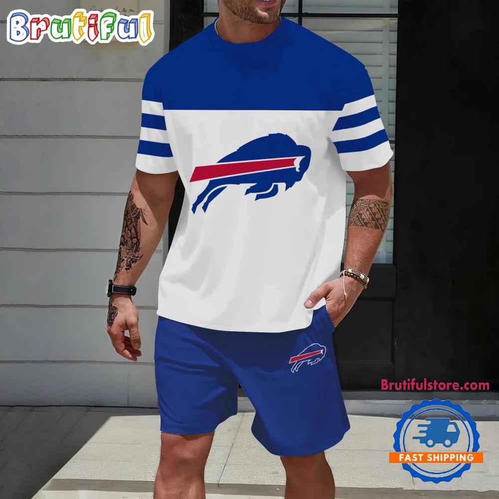 NFL Buffalo Bills Trendy Summer T Shirt And Shorts Set