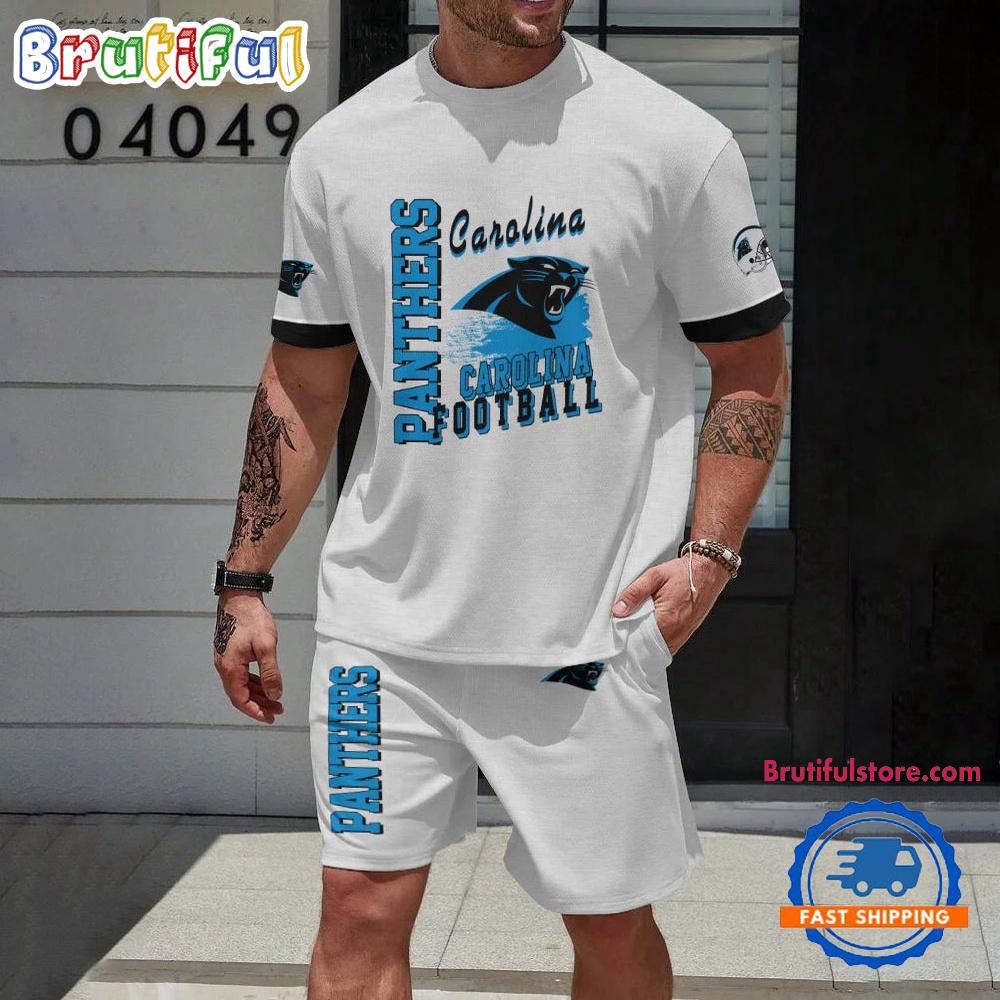 NFL Carolina Panthers Limited Edition Summer T Shirt And Shorts Set