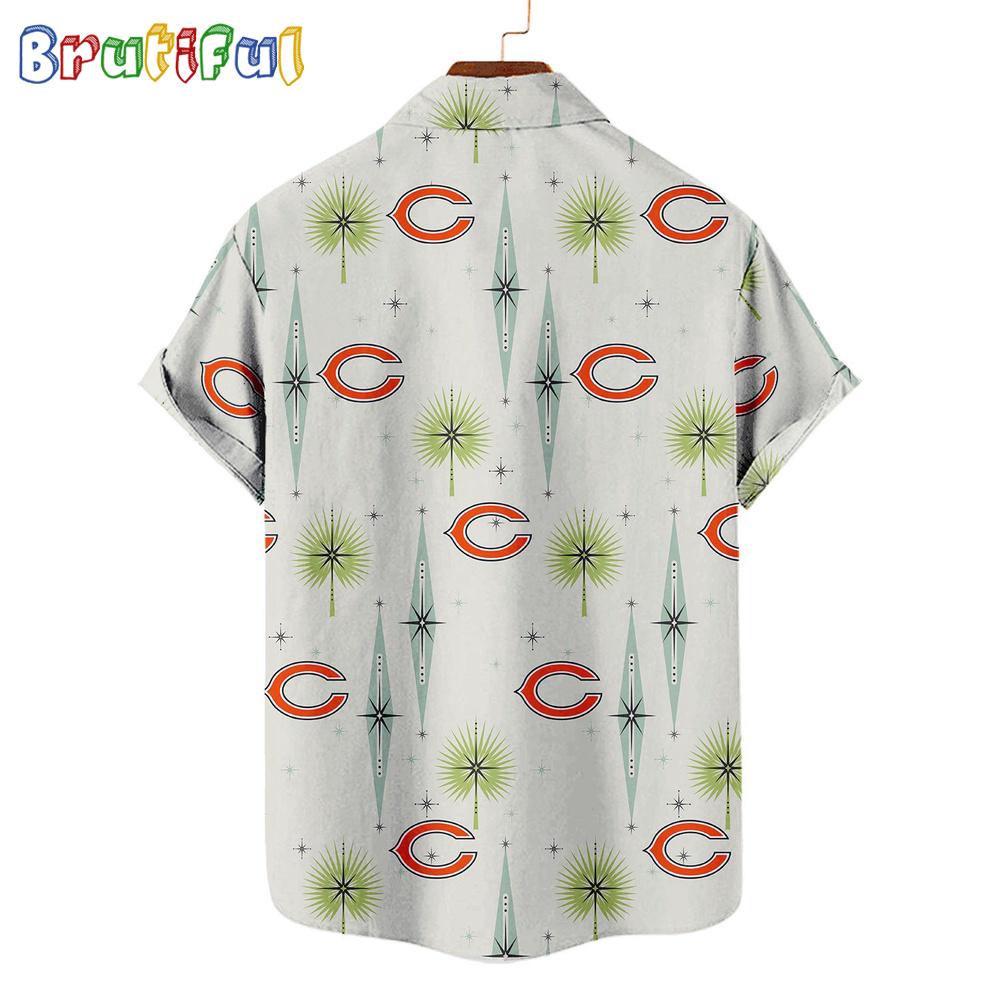 NFL Chicago Bears Football Team Logo Funny Aloha Hawaiian Shirt