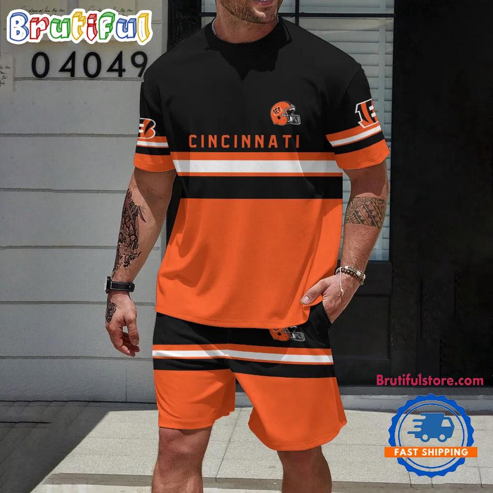 NFL Cincinnati Bengals Limited Edition Summer T Shirt And Shorts Set